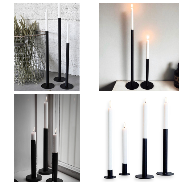 Schwarzes Wandregal aus Metall